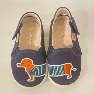 Keds Double Decker Crib shoe size 3M EUC  Dachshund appliqué